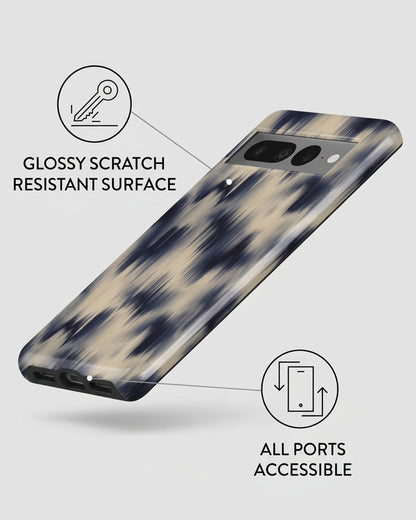 Navy Ikat Pixel 7 Pro