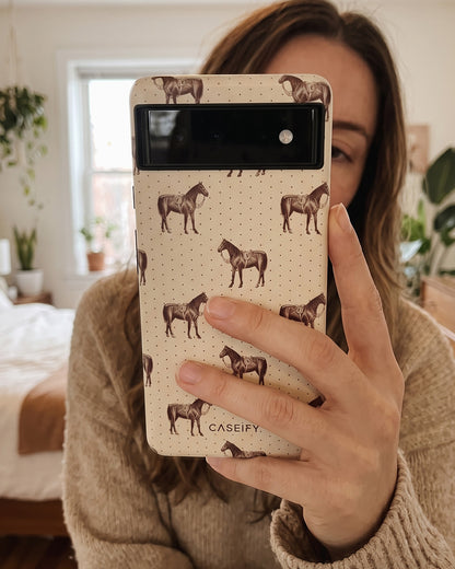 Beige Horse Pixel 6a Case