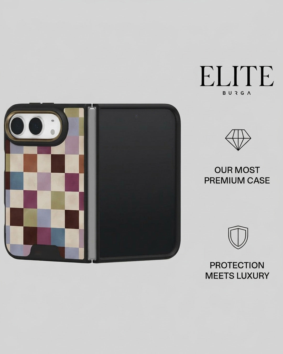 Multicolor Checkerboard iPhone Duo Case