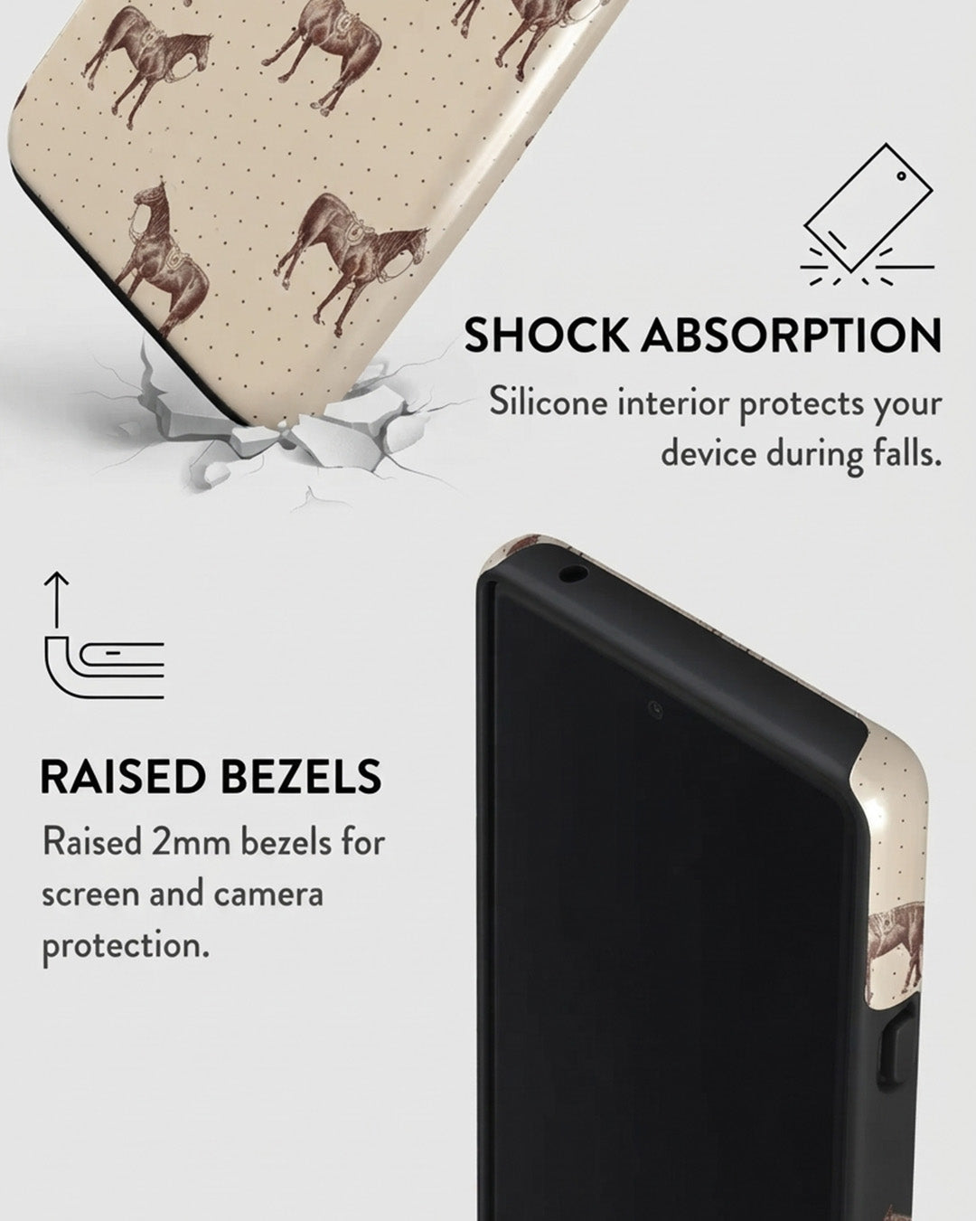 Beige Horse Pixel 6a Case