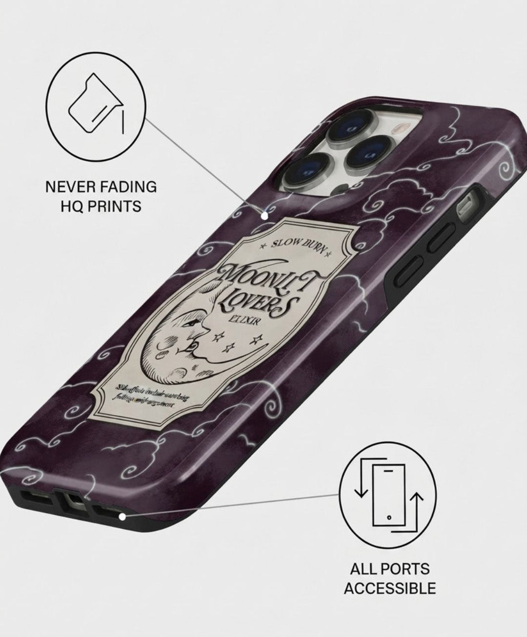 Moonlit Lovers Elixir iPhone 14 Pro Case