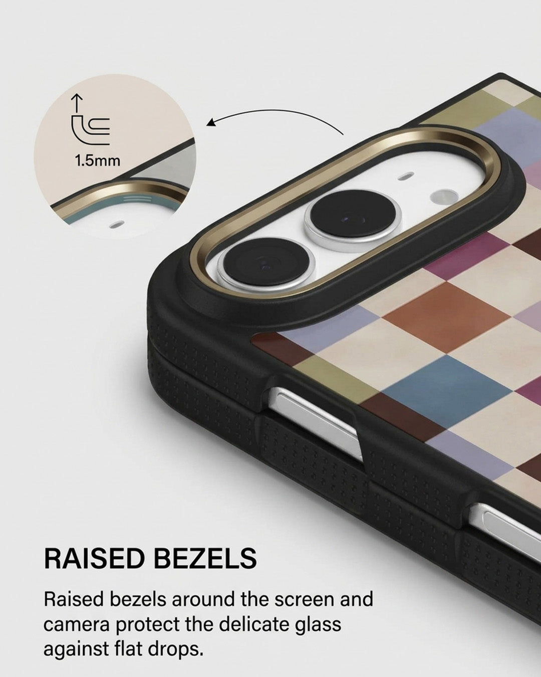 Multicolor Checkerboard iPhone Duo Case
