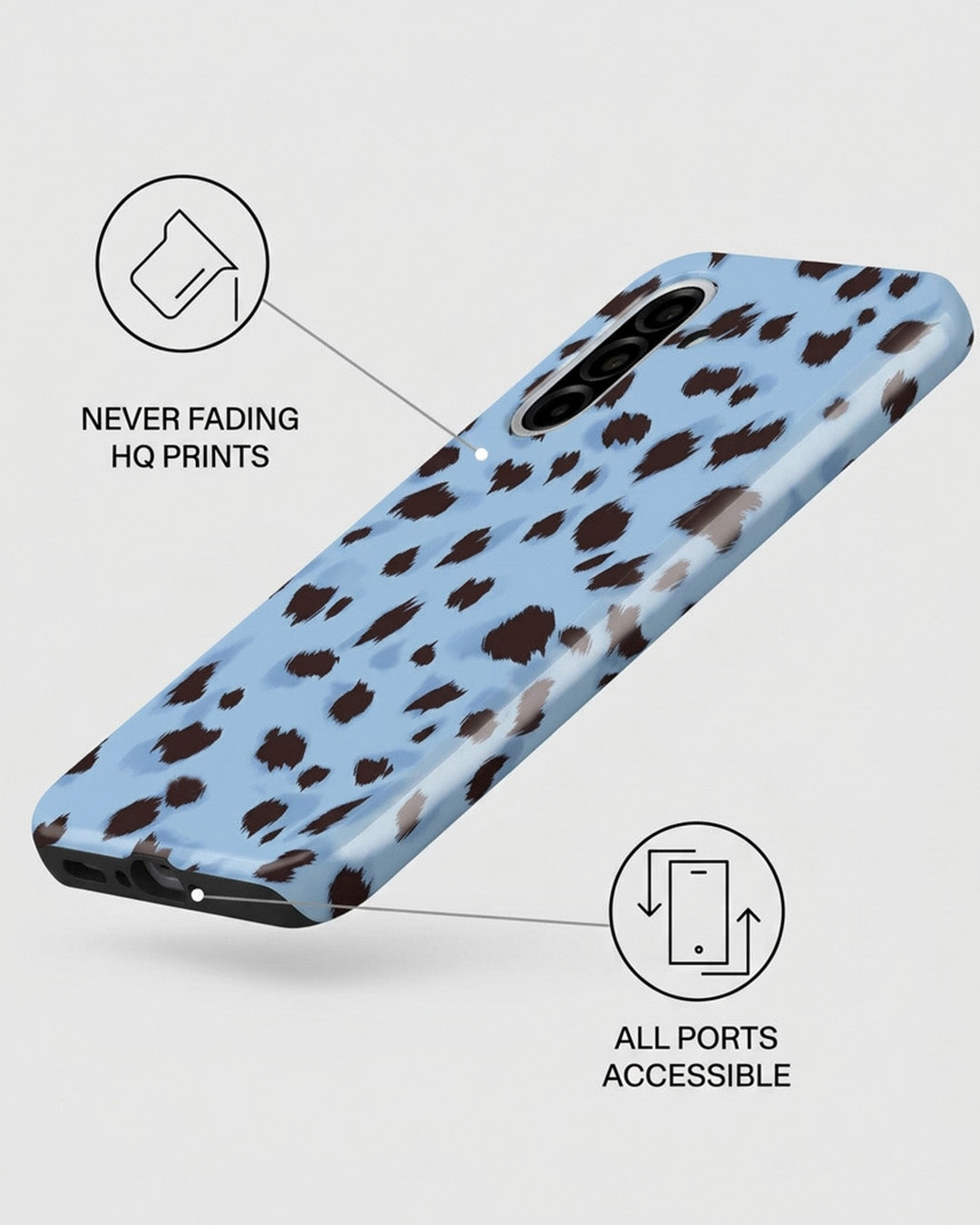Galaxy A36 5G Blue Leopard Case