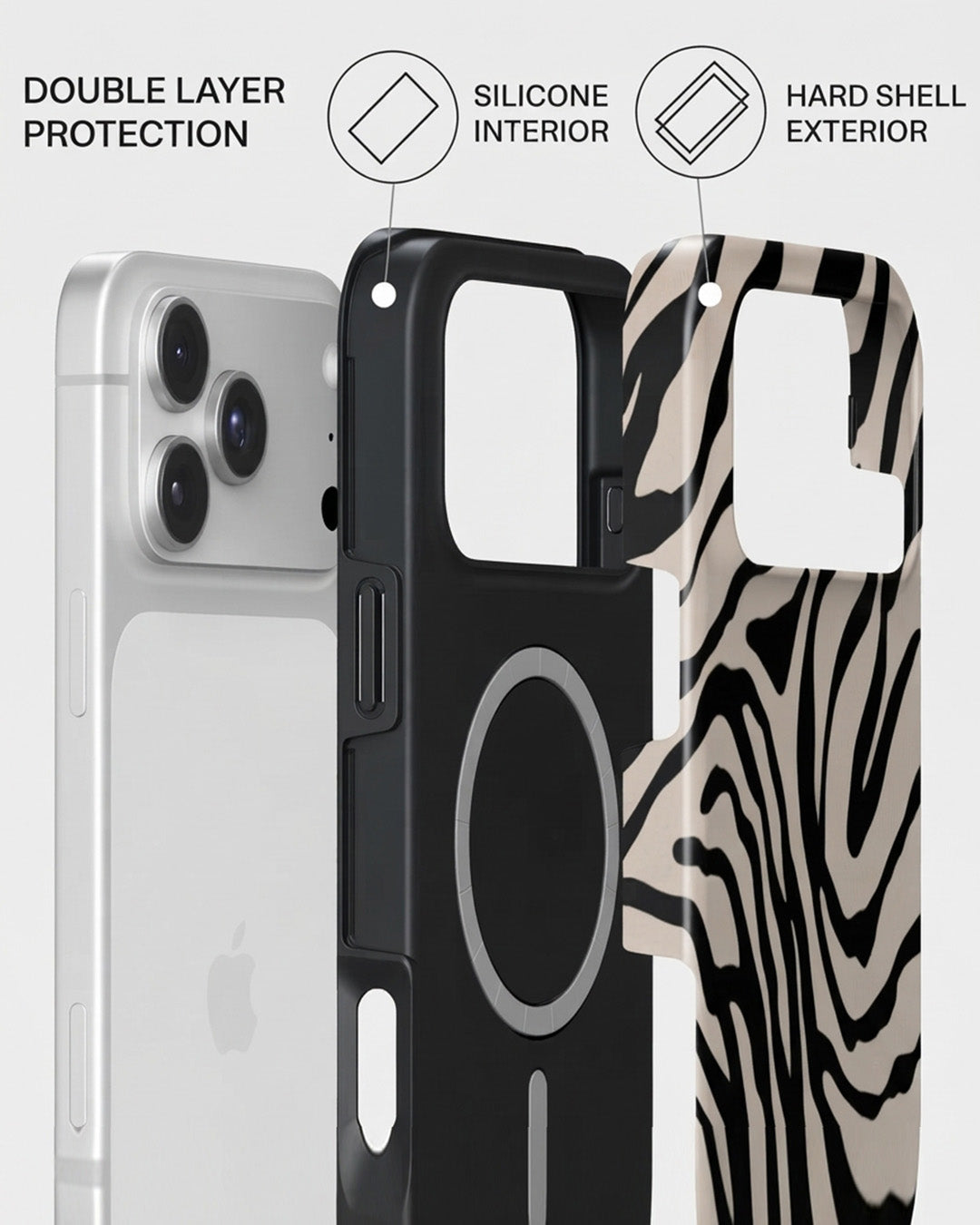 Zebra Print iPhone 18 Pro Max Case