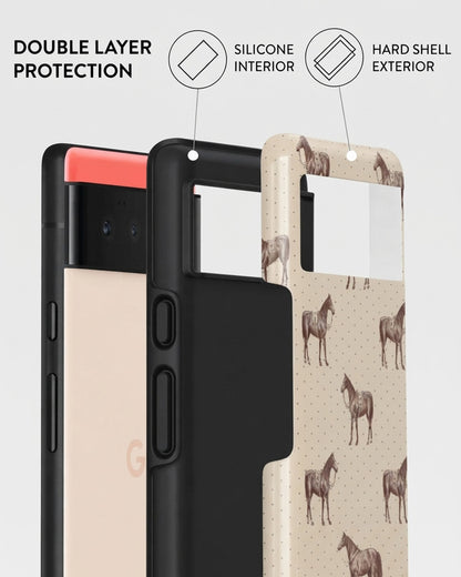 Beige Horse Pixel 6a Case