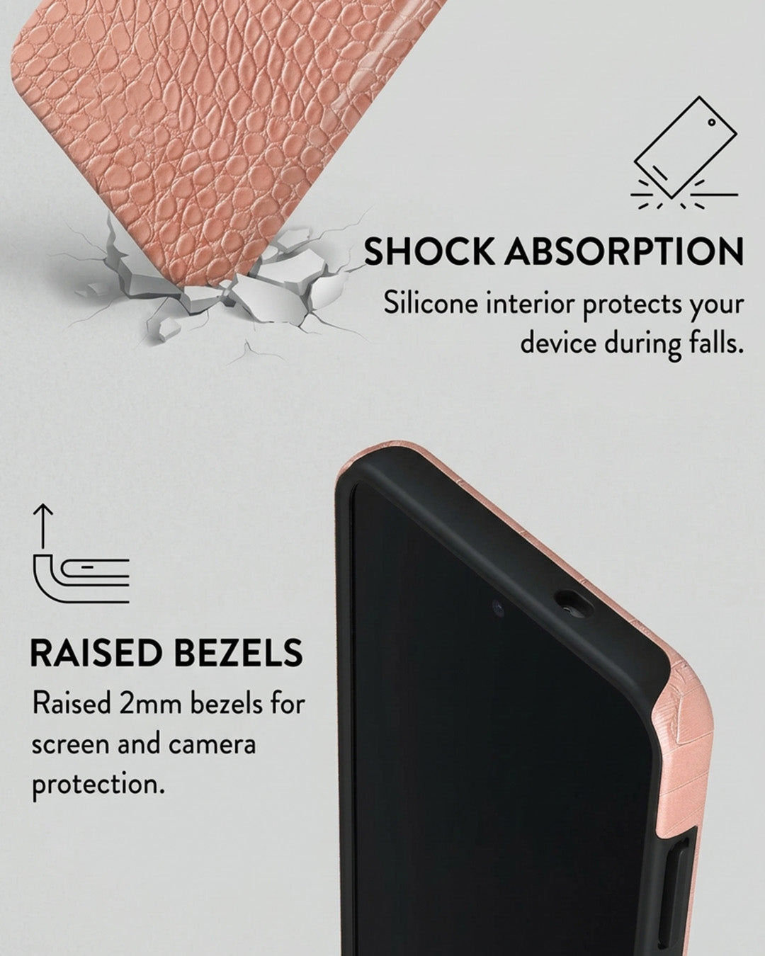 Pink Croc Case for Samsung Galaxy S25 Plus