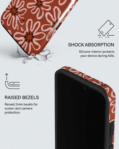 Terracotta Bloom iPhone 14 Pro Case