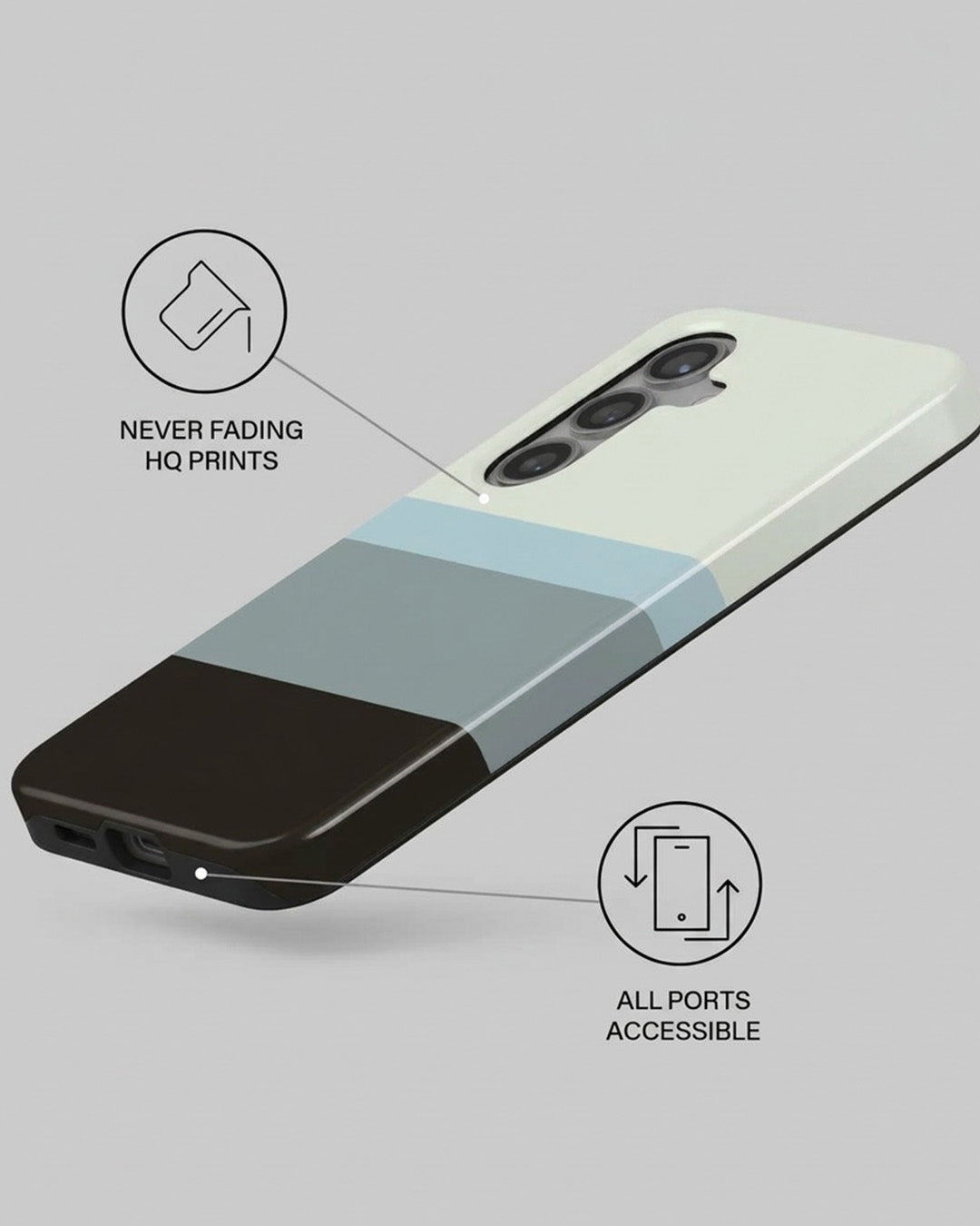 Samsung Galaxy S24 FE Sage Color Block Case