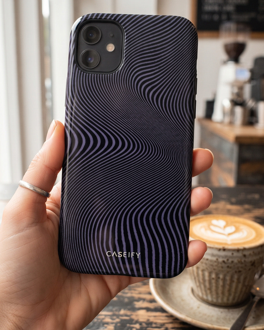 Wood Grain Wave iPhone 12 Mini Case