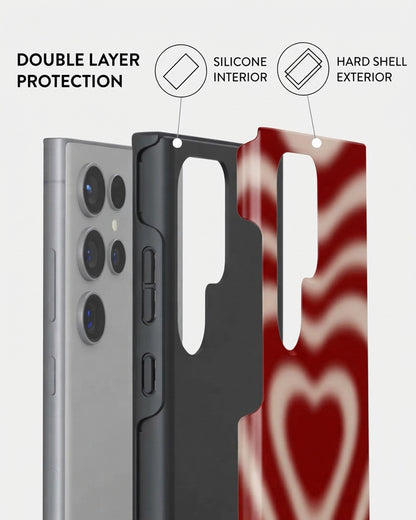 Galaxy S24 Red Heart Case