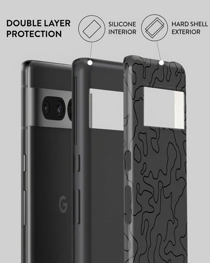 Black Topo Camo Pixel 7 Pro