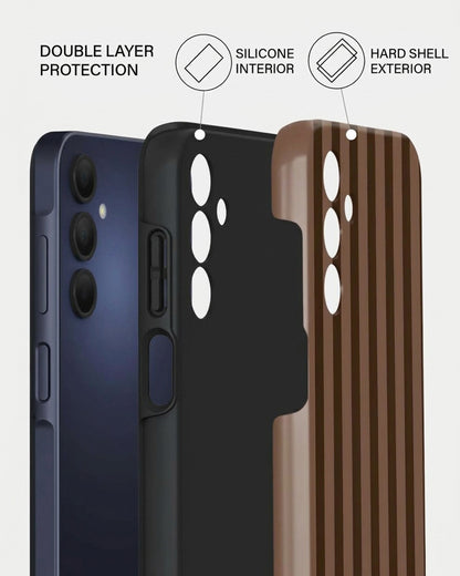 Brown Wood Stripe Samsung Galaxy A15 5G Case