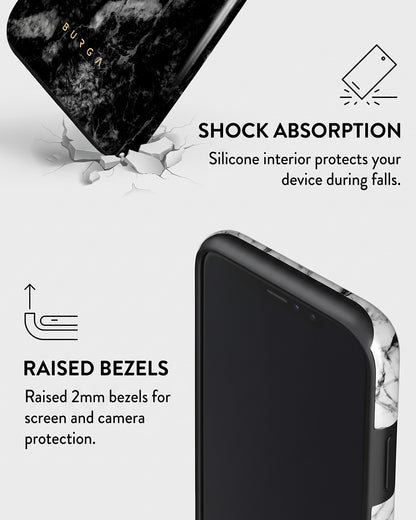 Black & White Marble iPhone X Case