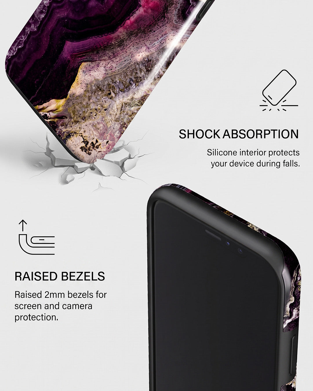 Plum Agate Marble iPhone 11 Pro Max Case