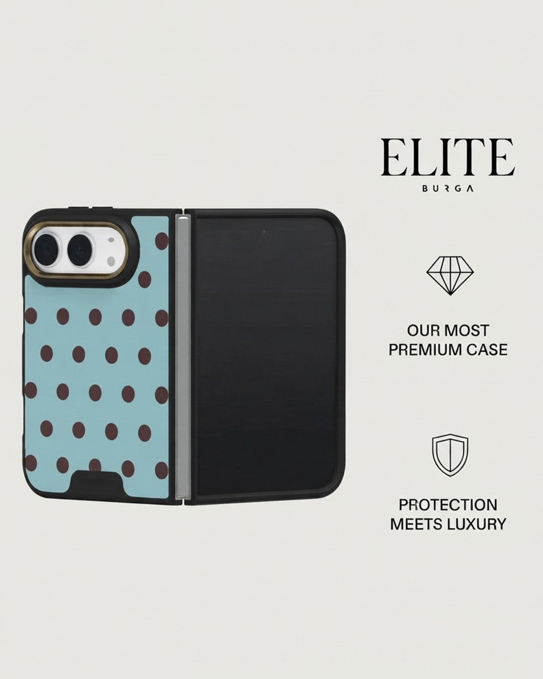 Mint Polka Dot iPhone Duo Case