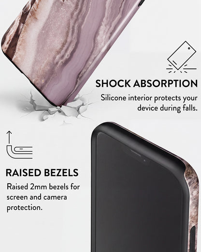 Mauve Agate Marble iPhone 12 Pro Case