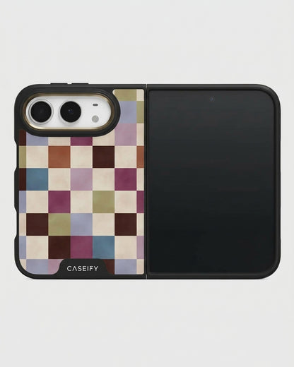 Multicolor Checkerboard iPhone Duo Case