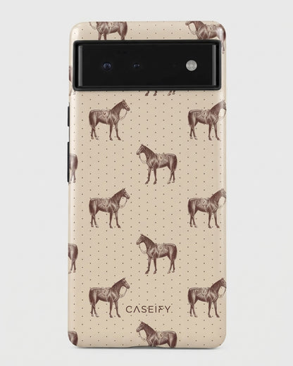 Beige Horse Pixel 6a Case