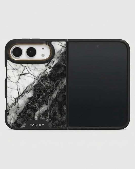 Black Marble iPhone Duo Case