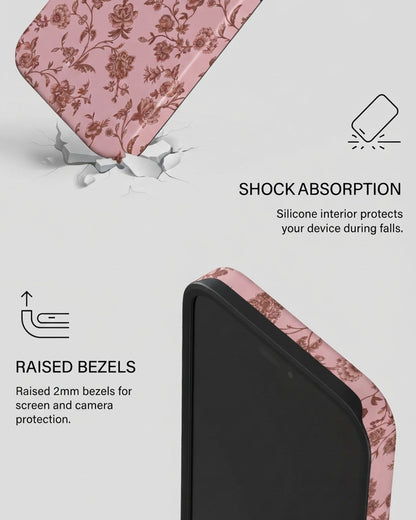 Dusty Pink Floral iPhone 18 Pro Max Case
