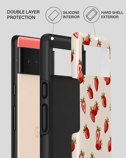 Strawberry Print Pixel 6a Case