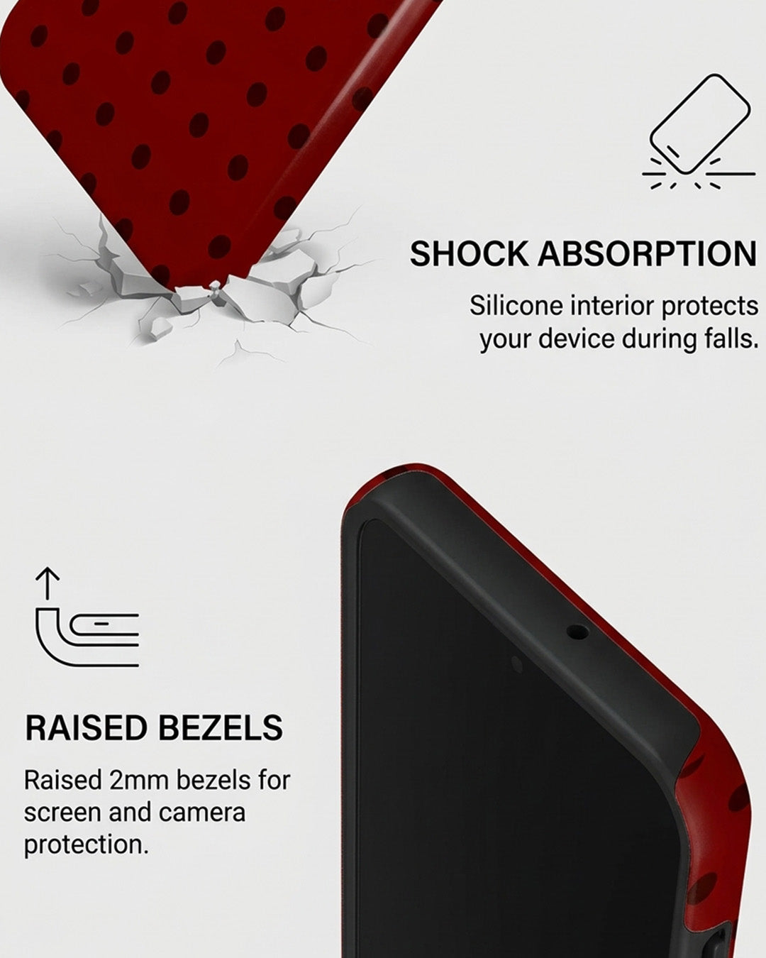 Red Polka Dot Samsung Galaxy A15 5G Case