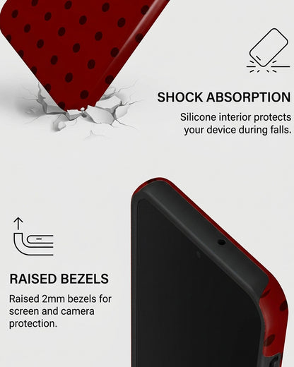 Red Polka Dot Samsung Galaxy A15 5G Case