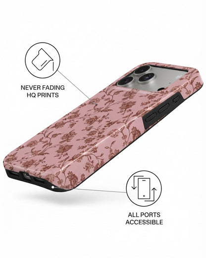 Dusty Pink Floral iPhone 18 Pro Max Case