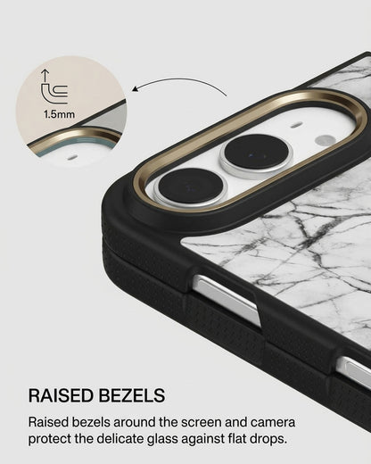 Black Marble iPhone Duo Case