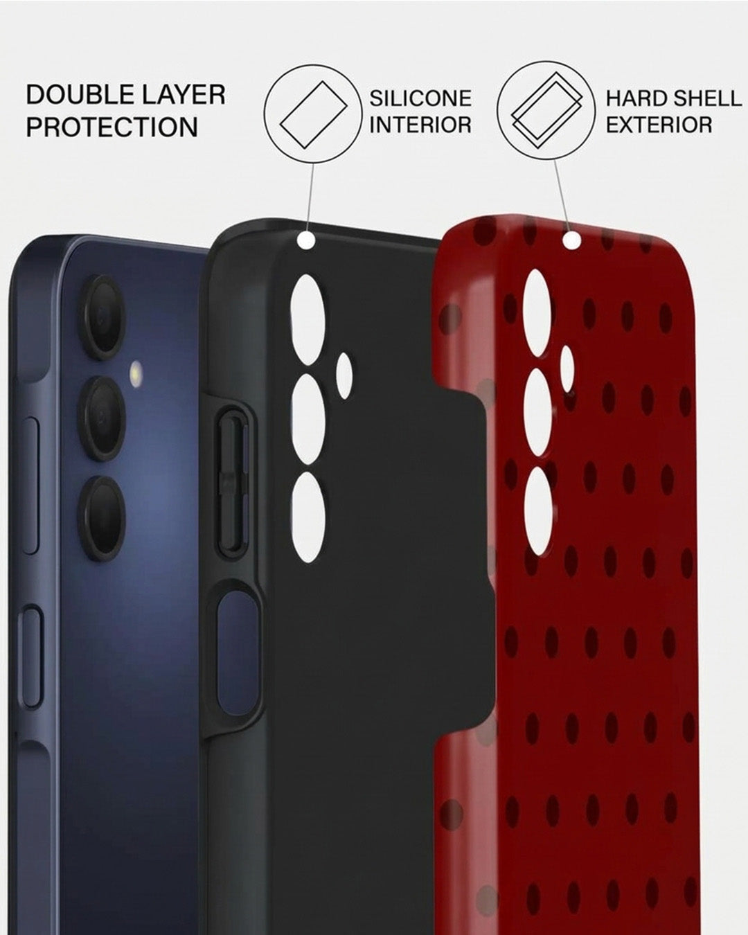 Red Polka Dot Samsung Galaxy A15 5G Case