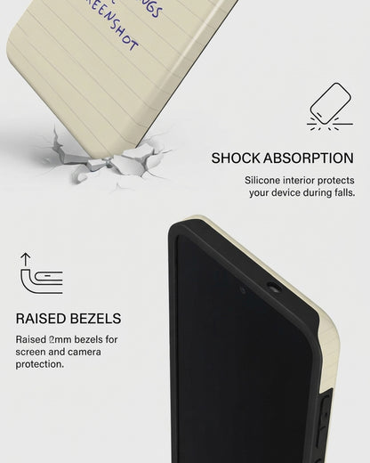 Notepad Quote Case for Samsung Galaxy S25 FE