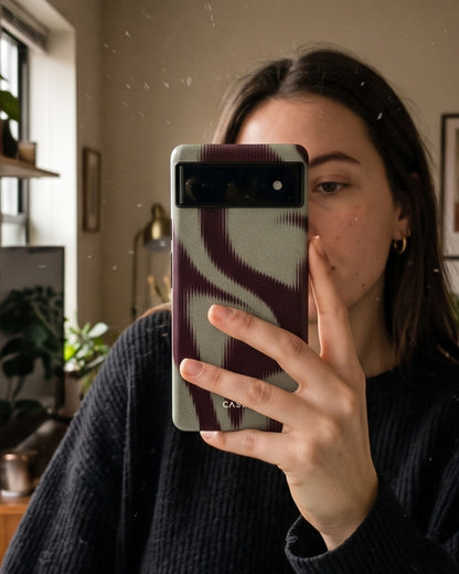 Maroon Swirl Pixel 6a Case