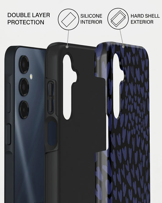 Navy Heart Scale Samsung Galaxy A16 Case