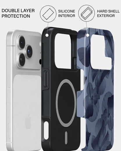 Blue Floral Camo iPhone 18 Pro Max Case