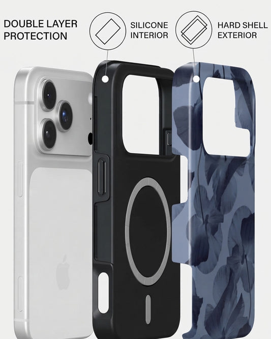 Blue Floral Camo iPhone 18 Pro Max Case