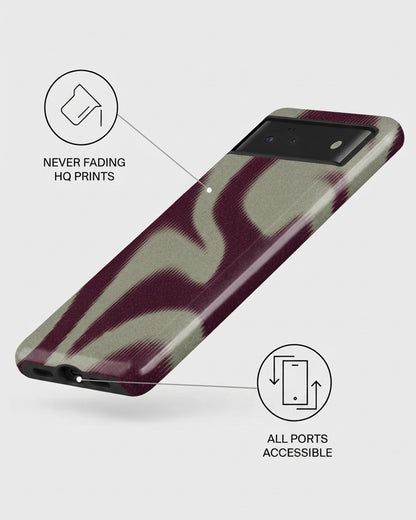 Maroon Swirl Pixel 6a Case