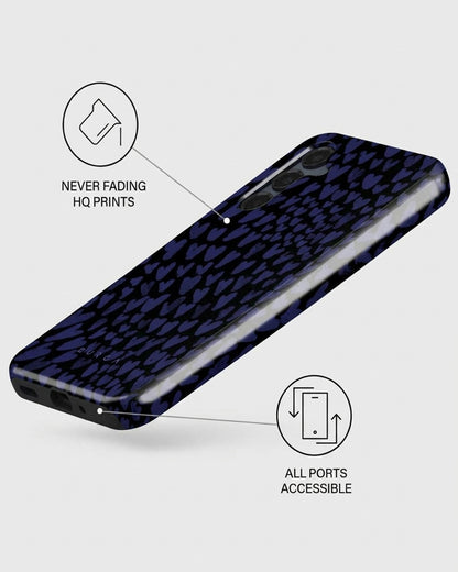 Navy Heart Scale Samsung Galaxy A16 Case