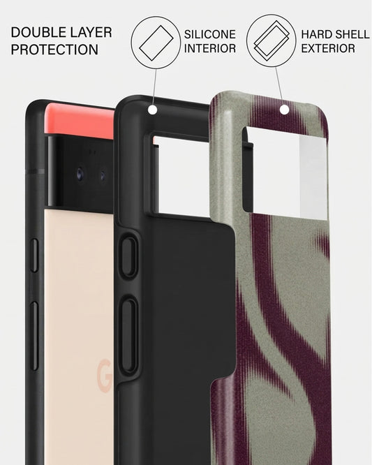 Maroon Swirl Pixel 6a Case