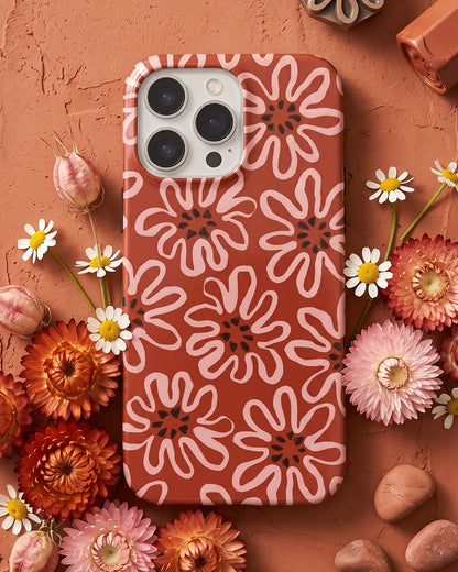Terracotta Bloom iPhone 14 Pro Case
