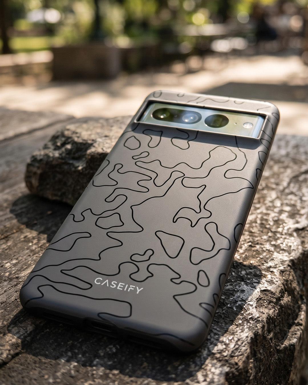 Black Topo Camo Pixel 7 Pro