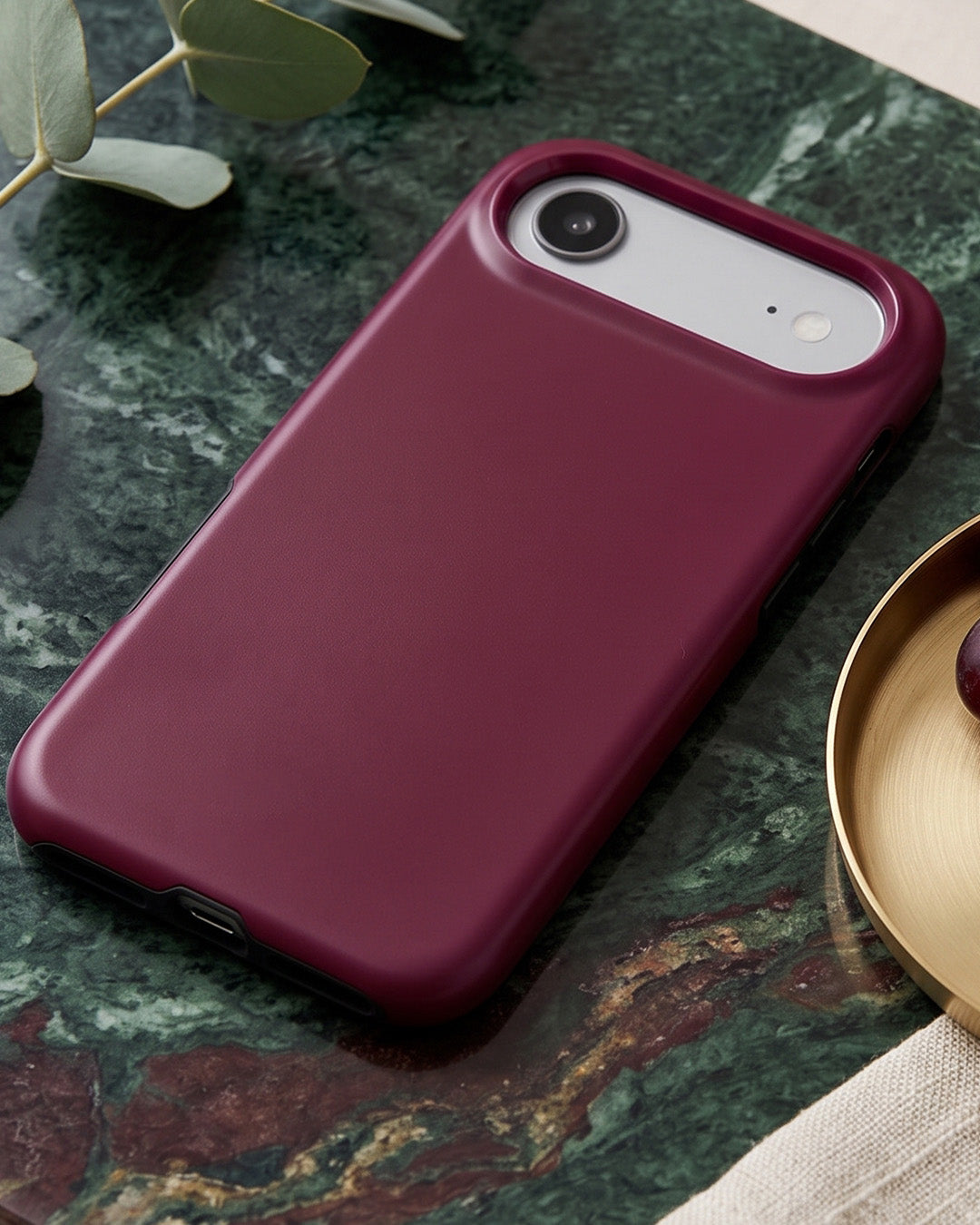 Wine Burgundy Glossy iPhone Air Case