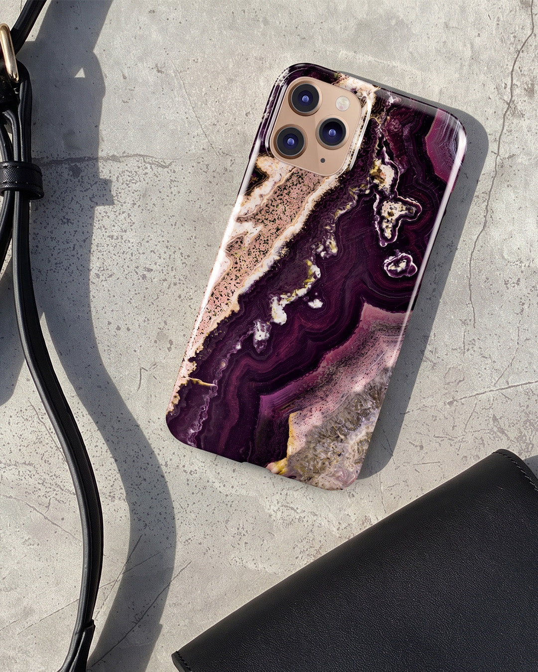 Plum Agate Marble iPhone 11 Pro Max Case