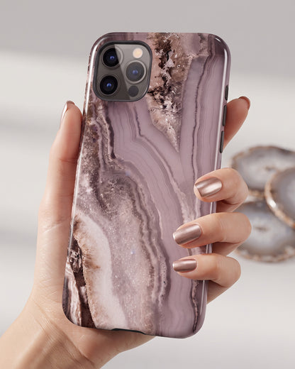 Mauve Agate Marble iPhone 12 Pro Case
