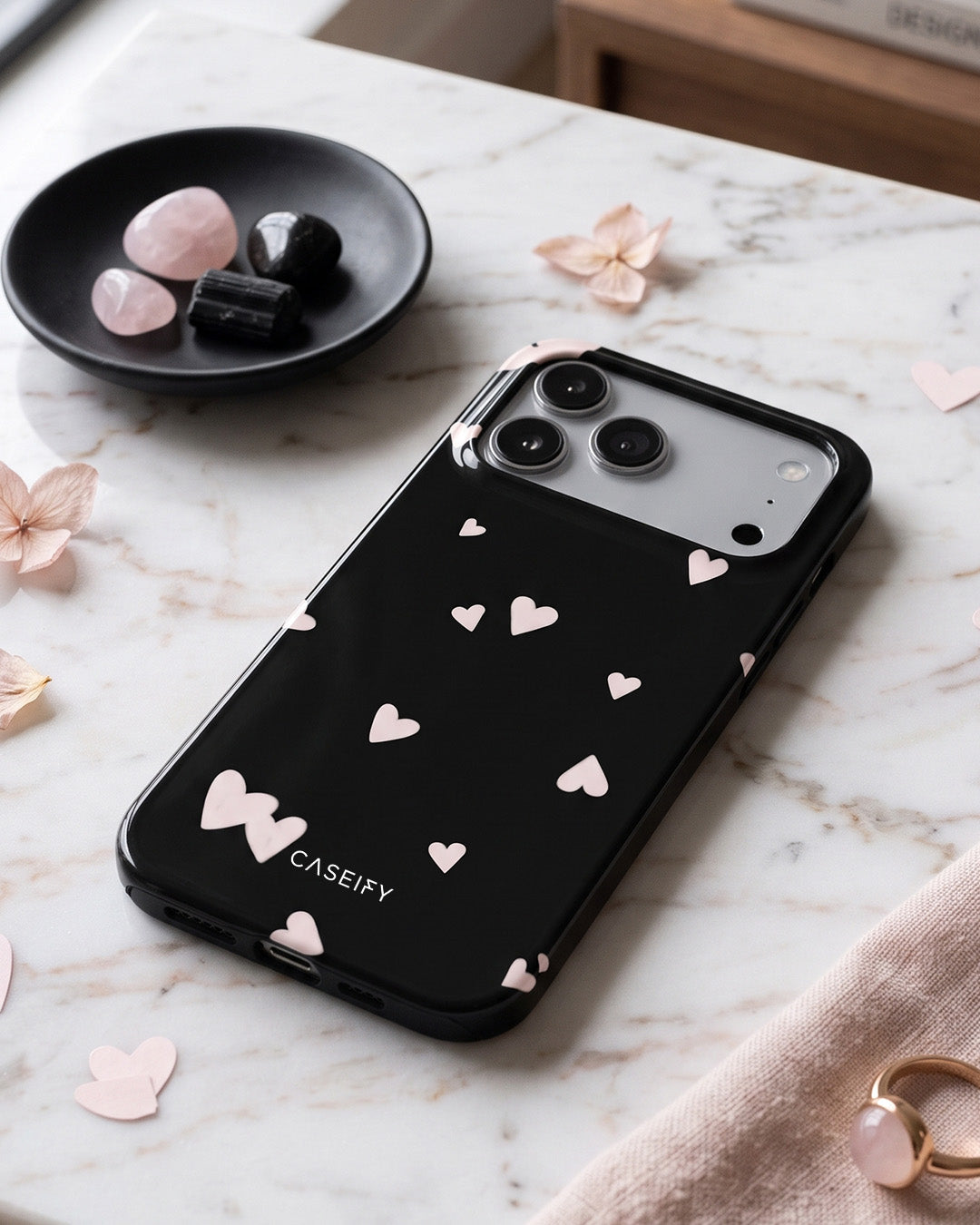Heart Print iPhone 17 Pro Max Case