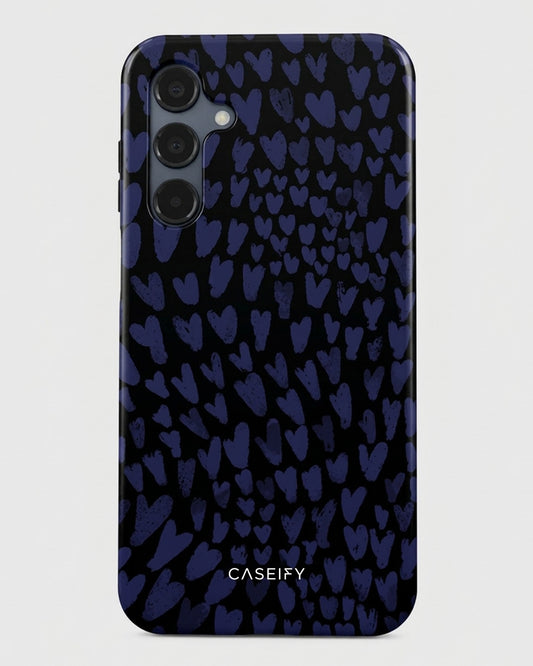 Navy Heart Scale Samsung Galaxy A16 Case