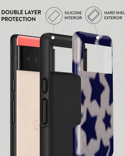 Navy Star Pixel 6a Case