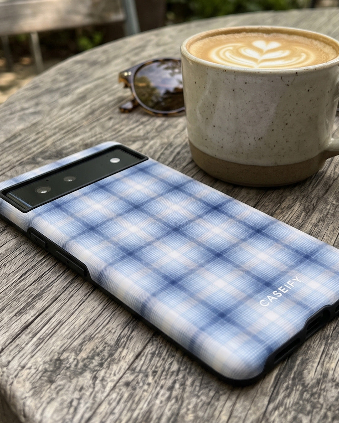 Blue Plaid Pixel 6 Pro Case