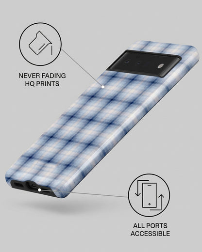 Blue Plaid Pixel 6 Pro Case