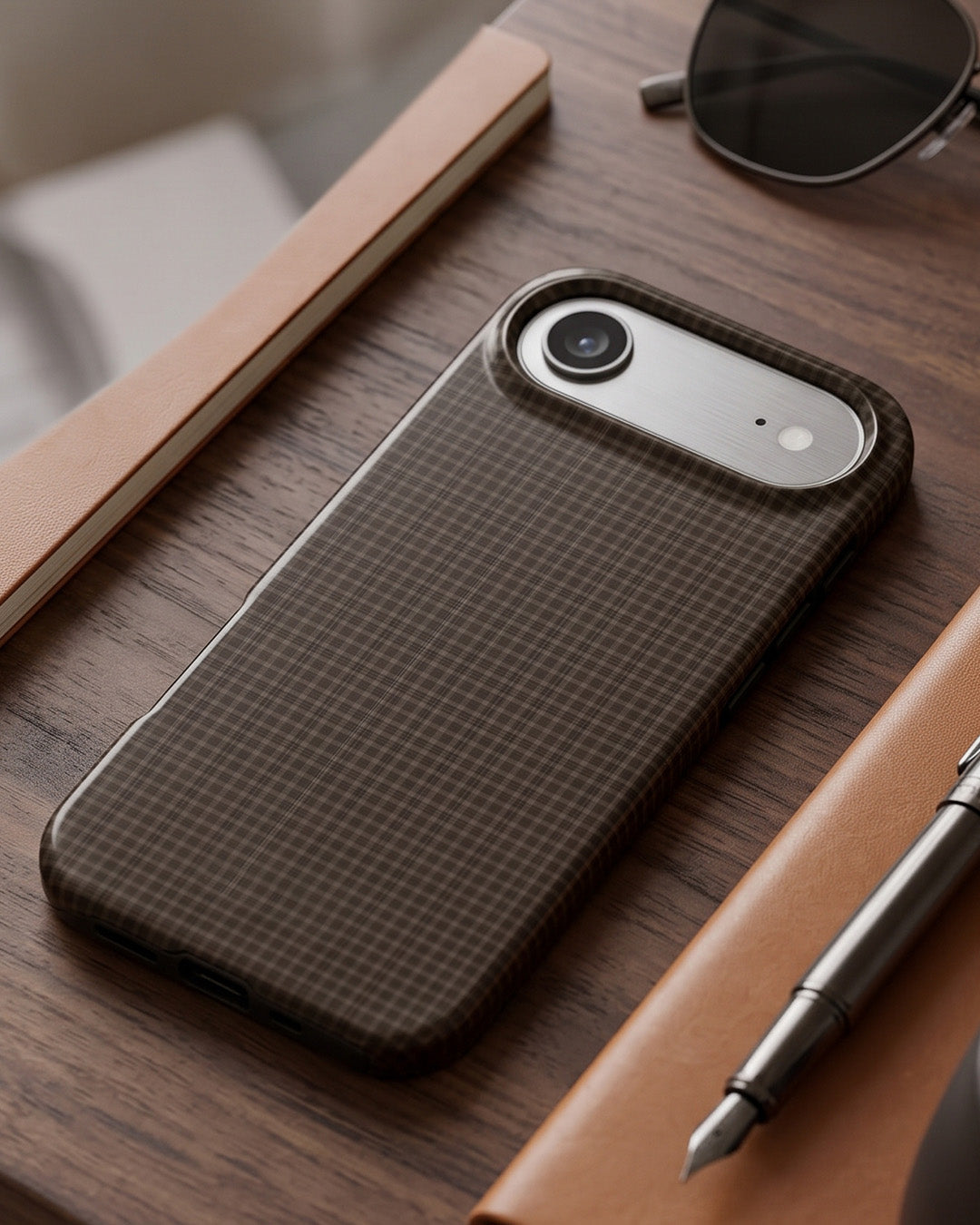 Brown Windowpane Plaid iPhone Air Case