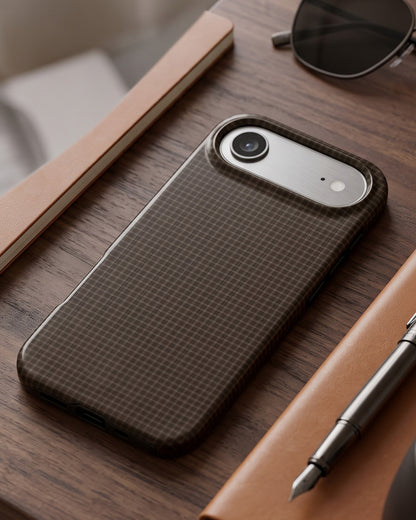 Brown Windowpane Plaid iPhone Air Case